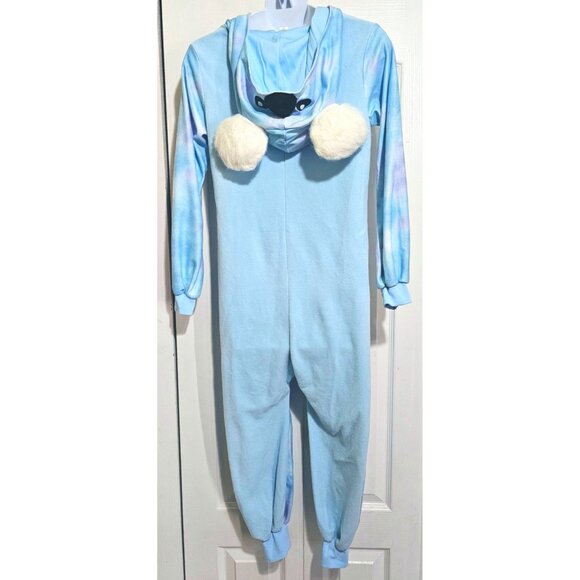 Koala One Piece Girls Costume 8-10 Winter Tie Dye Kigurumi Soft Faux Fur Onesie - Picture 4 of 6